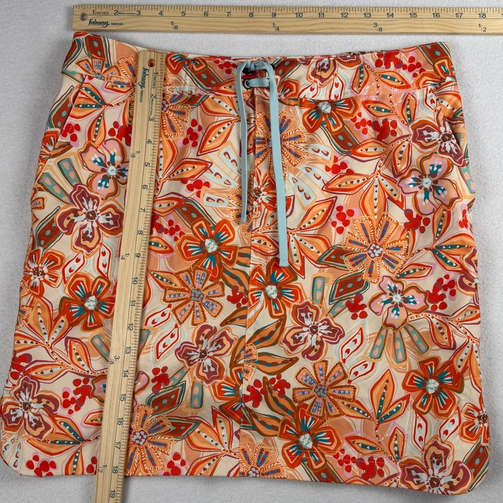RipSkirt Women's Above Knee Length Floral Skirt Orange Large - Picture 3 of 7